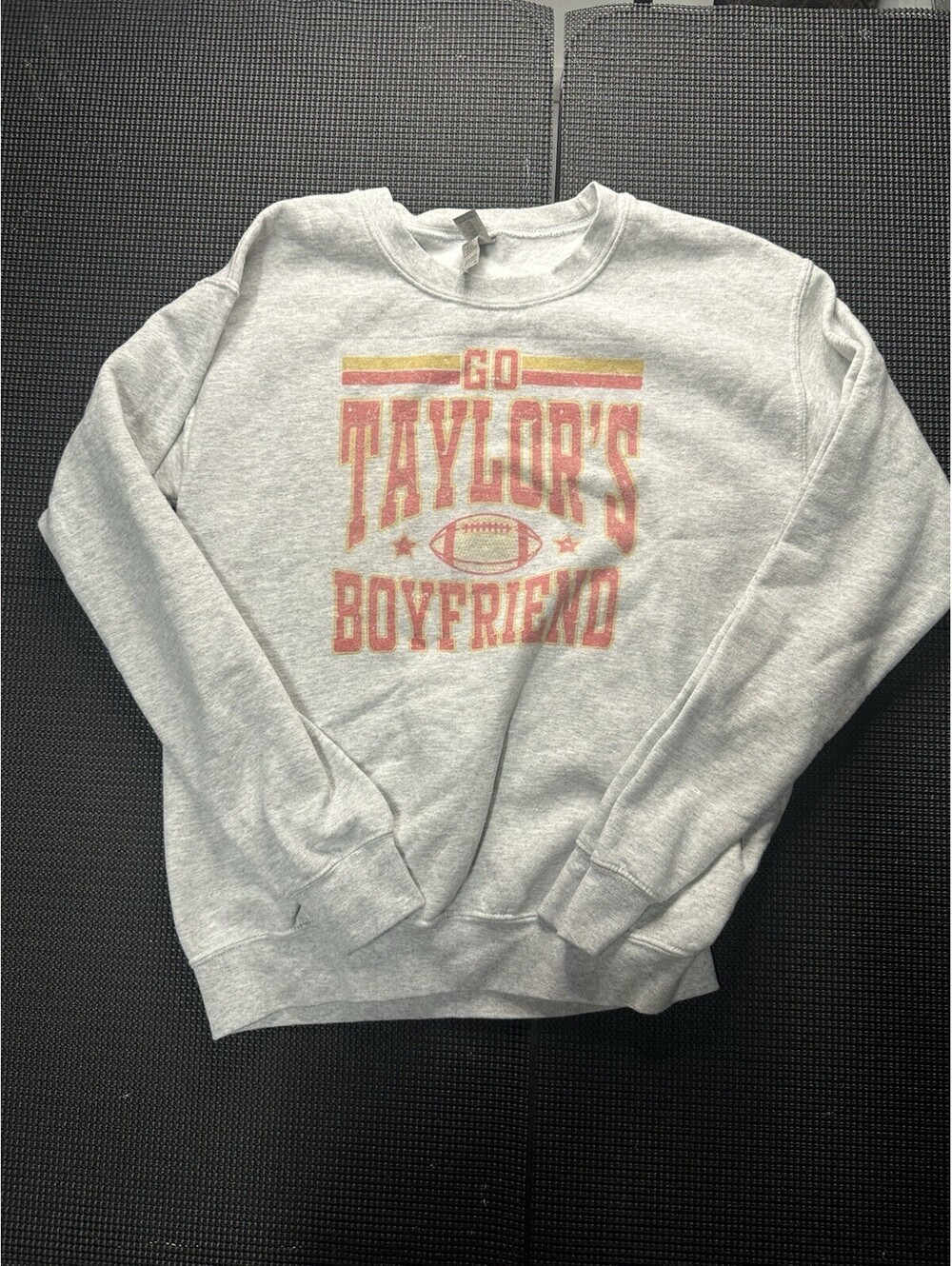 Go Taylor’s Boyfriend Sweatshirt Womens Small Swiftie Football Crewneck